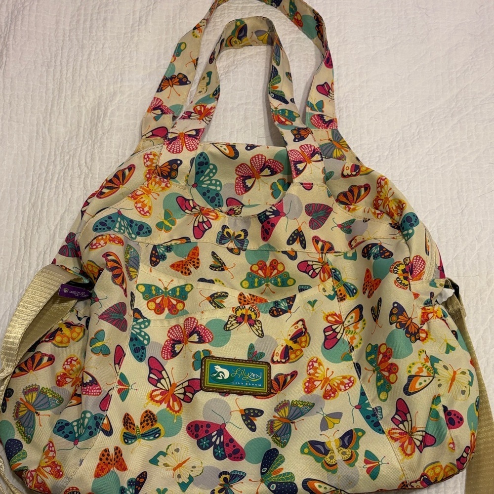 Lily Zen by Lily Bloom Butterfly Twister Morgan Weekender Bag.